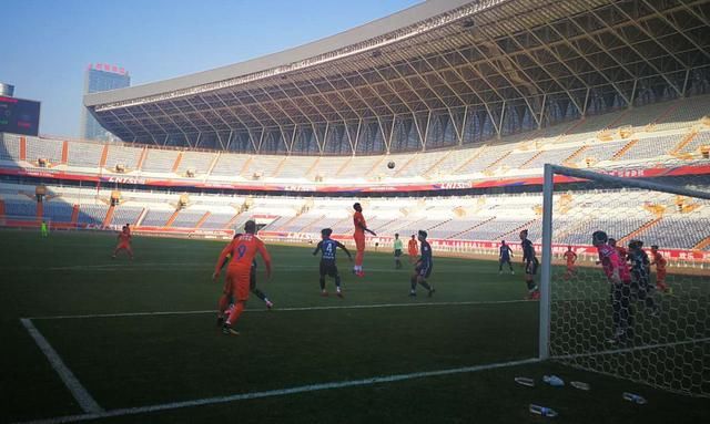 姚均晟西塞双双破门!山东鲁能全主力阵容2-2遭