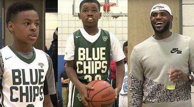 NBA巨星之子都什么水平?小詹姆斯已称霸全美