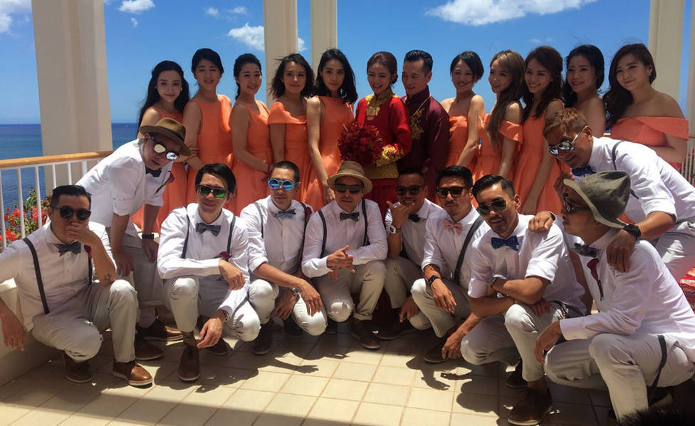安以轩夏威夷大婚 现场10对伴娘伴郎阵容强大200亲友见证 安以轩夏威夷大婚 现场10对伴娘伴郎阵容强大200亲友见证