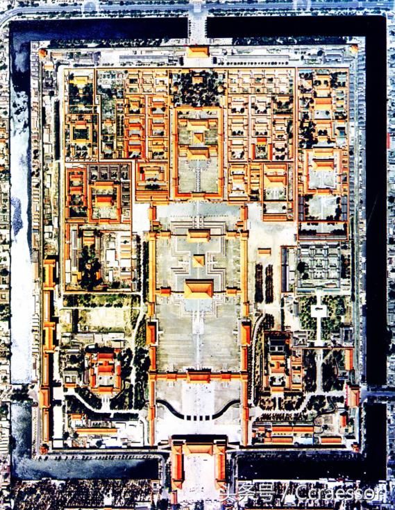 紫禁城中轴布局原则