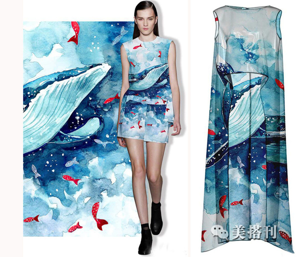 服装界的海底总动员,蓝色海洋风图案显白有显瘦_北京时间