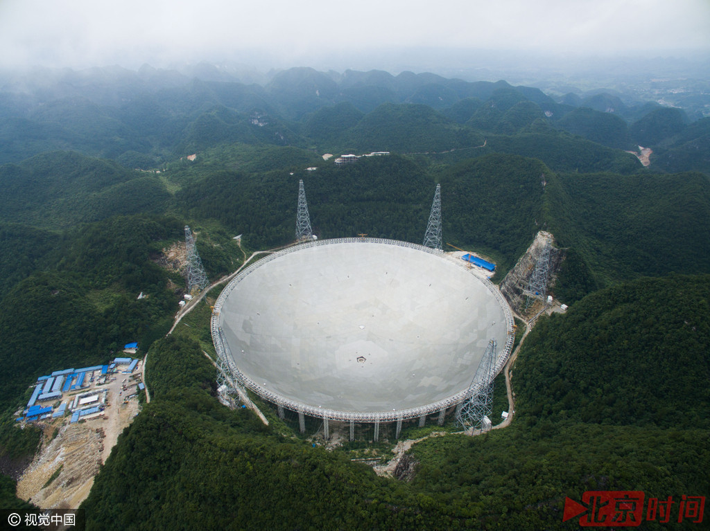 世界最大单口径射电望远镜FAST主体工程完工 世界最大单口径射电望远镜FAST主体工程完工