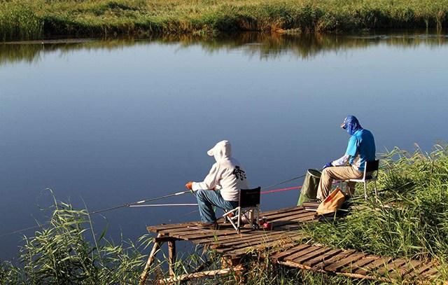 发现鱼塘里有马口鱼,拿蚯蚓钓底不吃钩,最后都