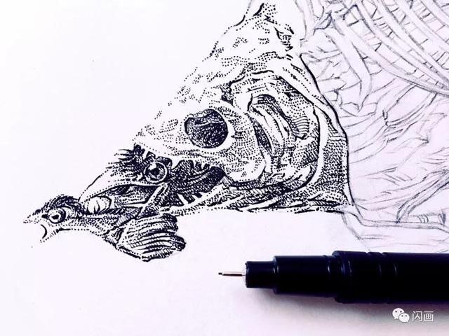 鱼翔天空--韩斐的插画作品教程