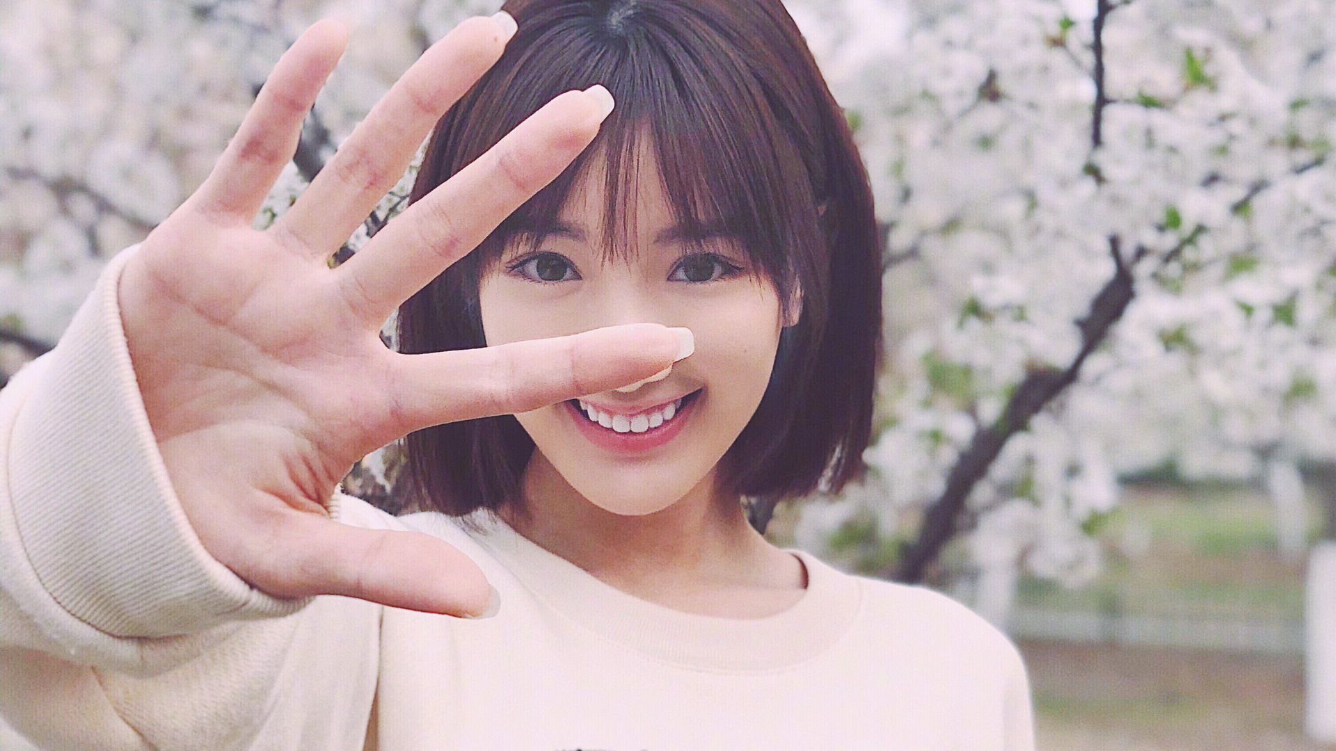 毛晓彤宽屏壁纸 尺寸1920x1080,有喜欢她的吗