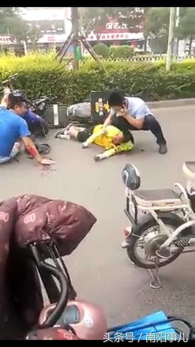 辟谣南阳市文化路一外卖小哥惨遭耳机线割喉?