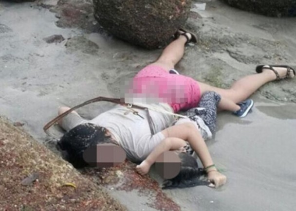 槟城海边现草绳缠尸 华裔母子两尸三命 槟城海边现草绳缠尸 华裔母子两尸三命