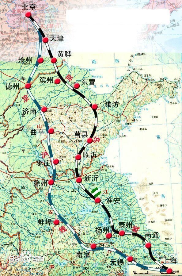 新建京沪高铁二线:照顾山东江苏,不经过徐州和