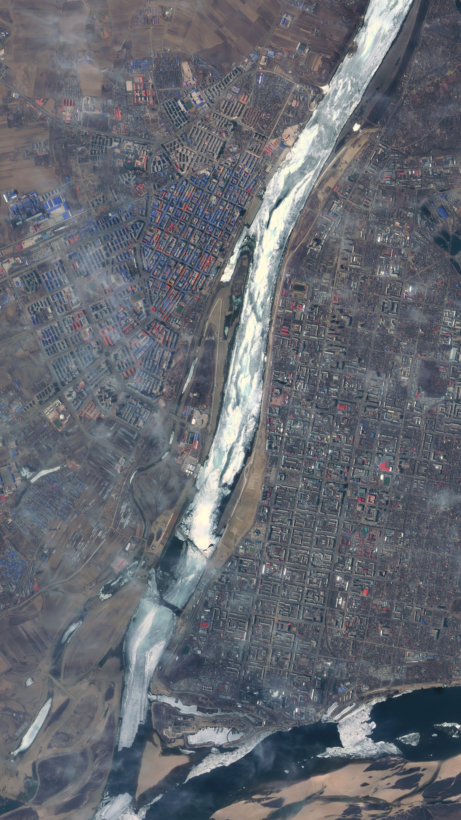 中国十大河流卫星高清图,能看出来是具体是那