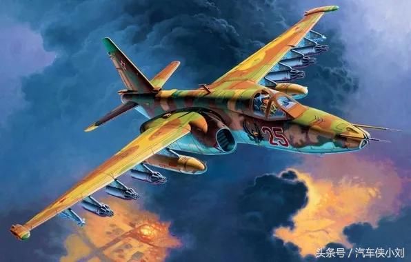 俄军苏25被击落过程飞机残骸曝光!