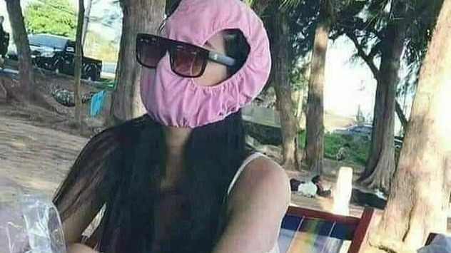 泰国雾霾严重口罩被抢空 女子用内裤捂嘴(图)