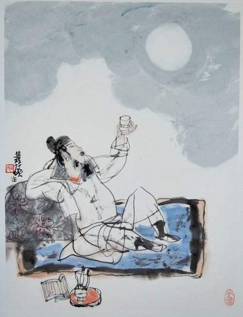一个人喝闷酒是什么体验?李白独自喝闷酒也能