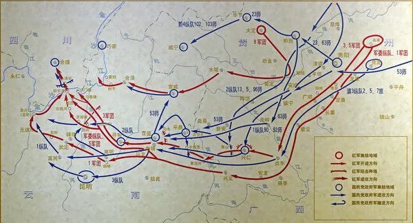 掩护红军主力渡过金沙江石板河阻击战1935年遵义战役后,国民党追军企