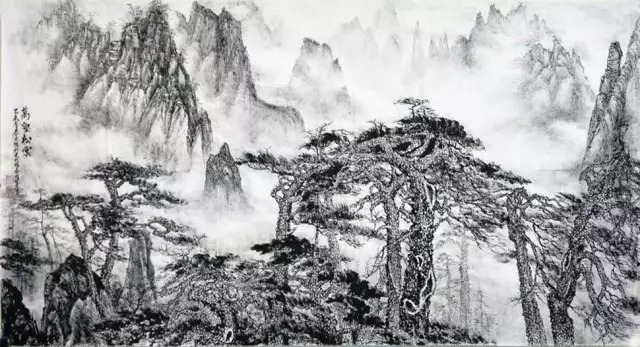 中国焦墨山水当世第一人——秦国健