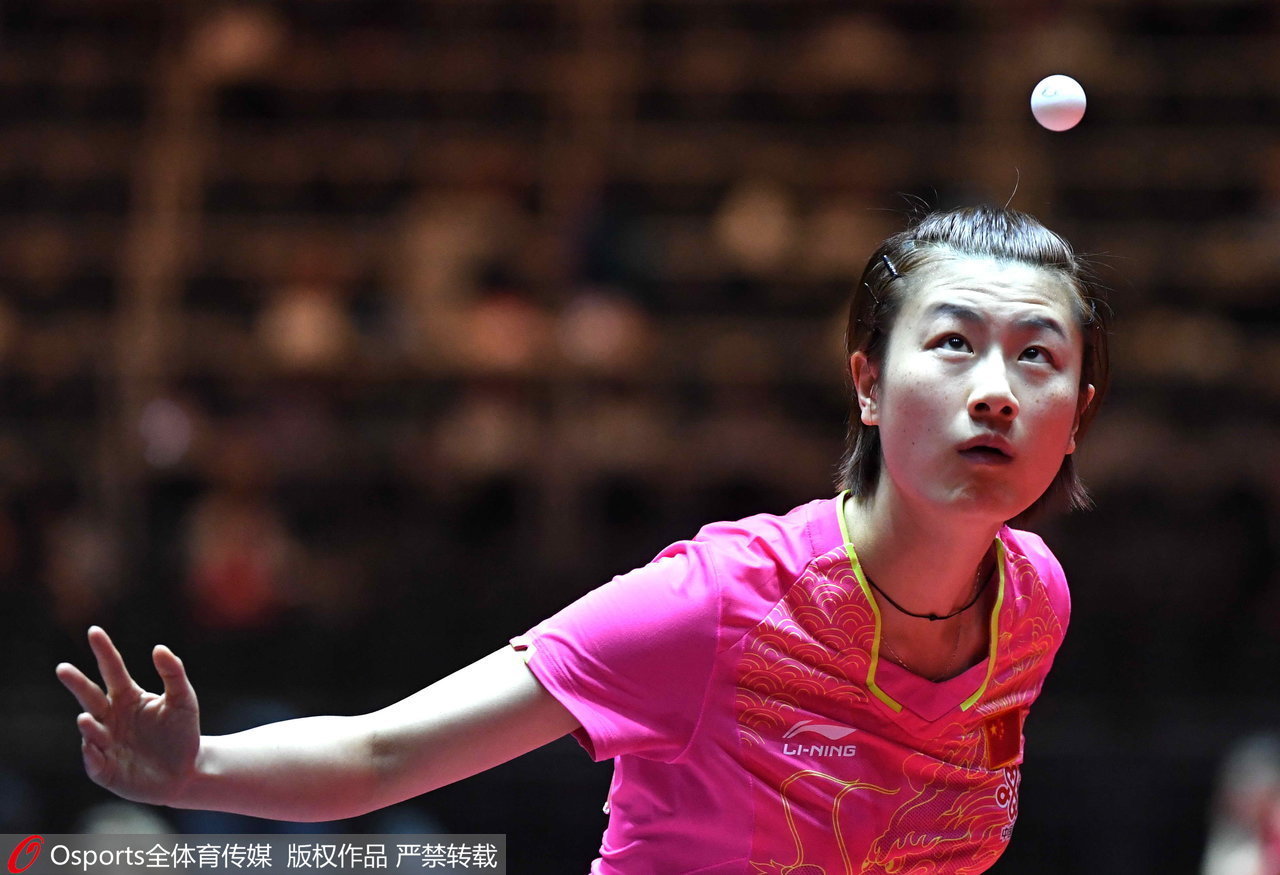 霸气!世乒赛首轮国乒5女将1局不丢 豪揽5个4-0