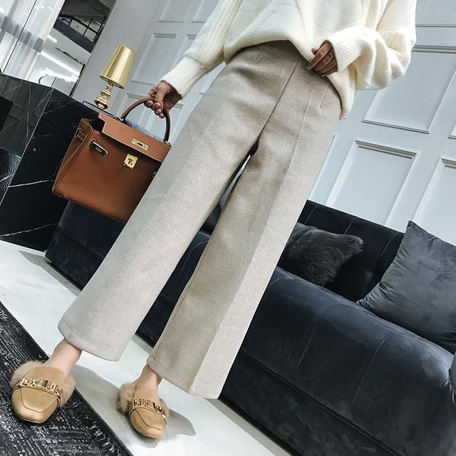气质大方的阔腿裤穿搭,显瘦效果杠杠滴!