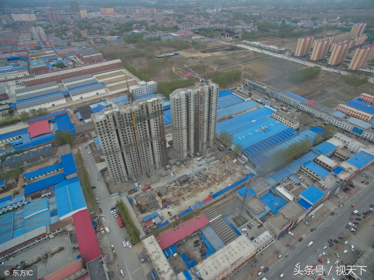 航拍雄安新区:3个县城2000平方公里控制区,生