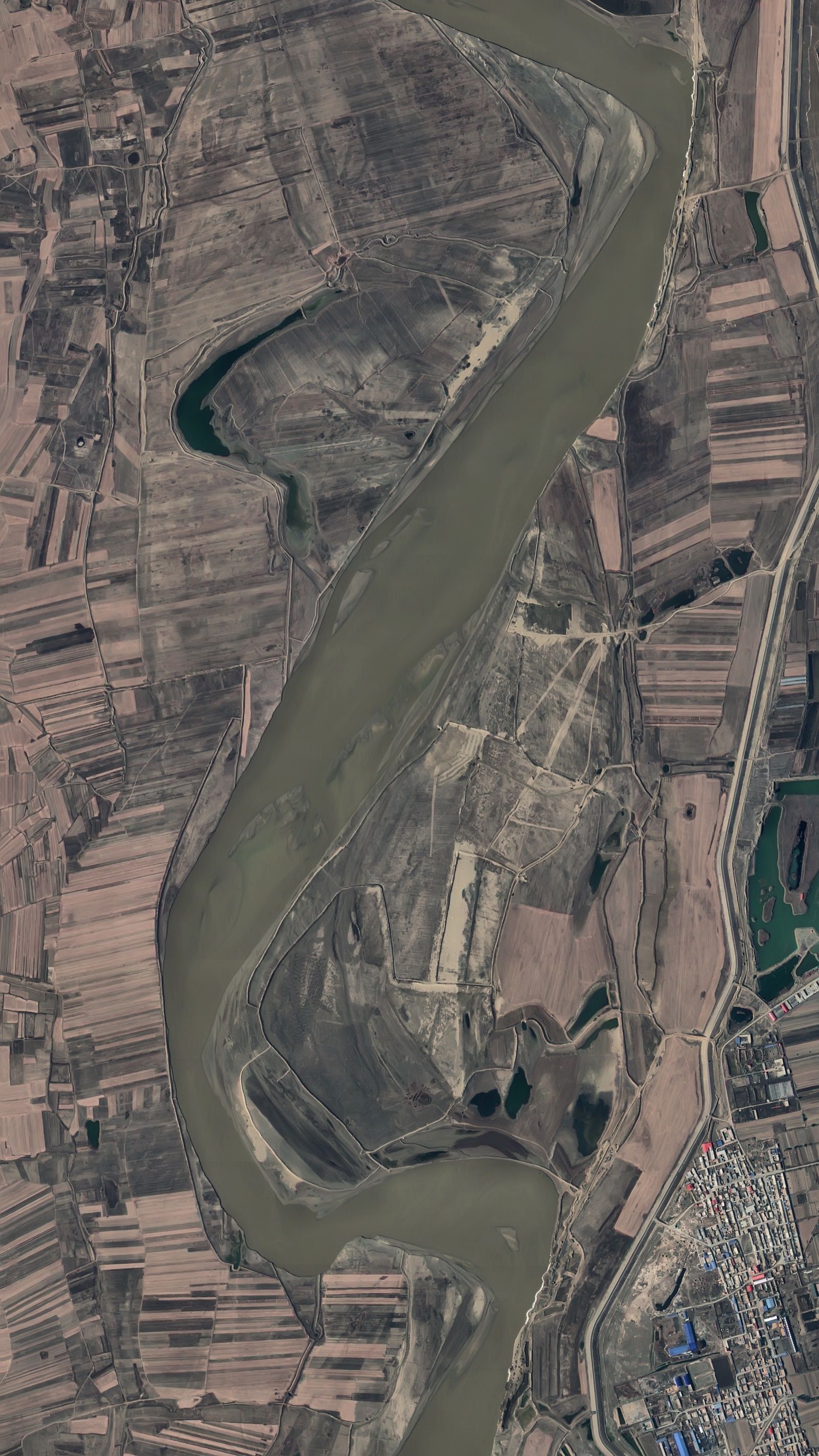 中国十大河流卫星高清图,能看出来是具体是那