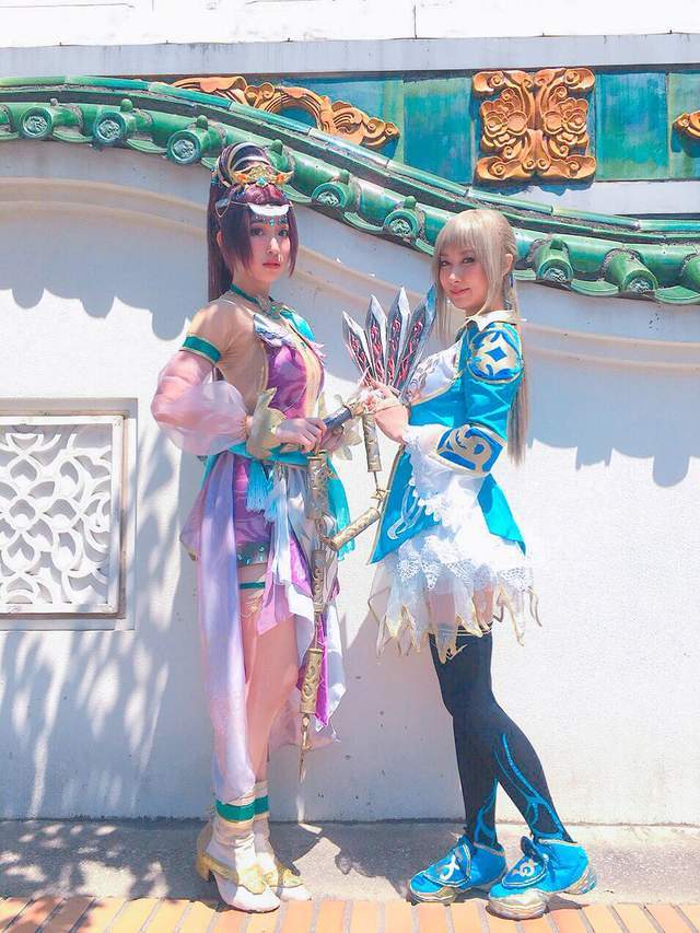 《貂蝉VS王元姬》口袋版三国志大战美女精彩Cosplay
