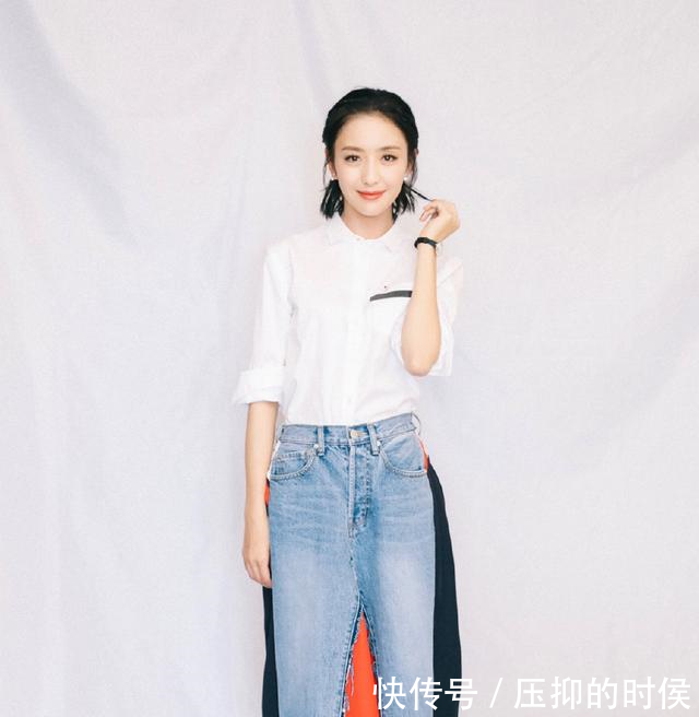 这条三千块牛仔裙,佟丽娅穿被吐槽,时隔7个月