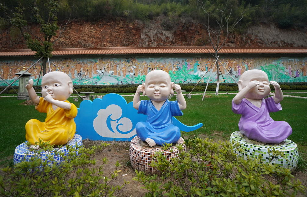 宜兴大觉寺里看到呆萌的小和尚,梳理一些佛教