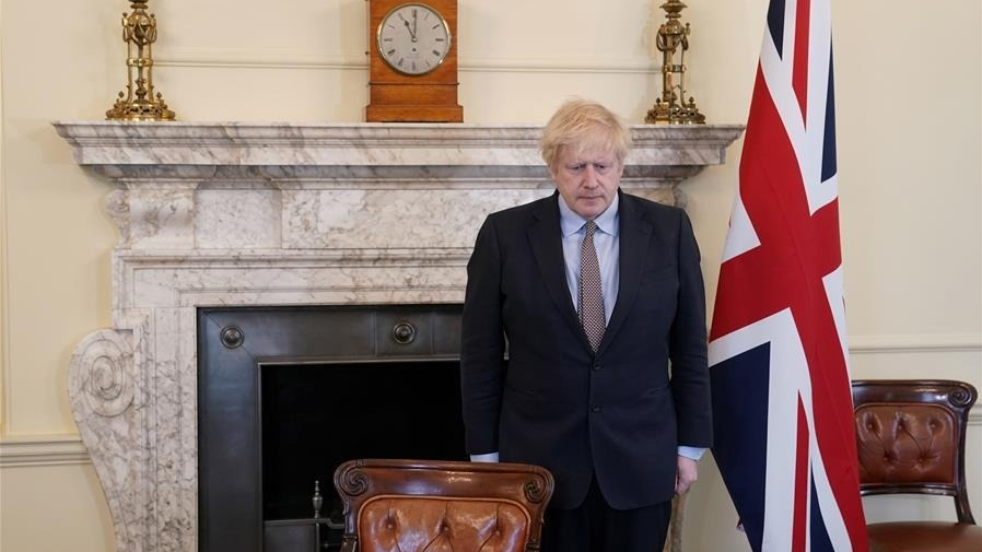 英国首相纪念二战胜利75周年