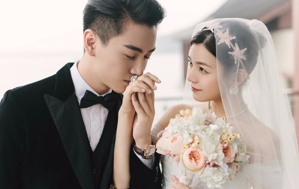 杨丞琳结婚照图片