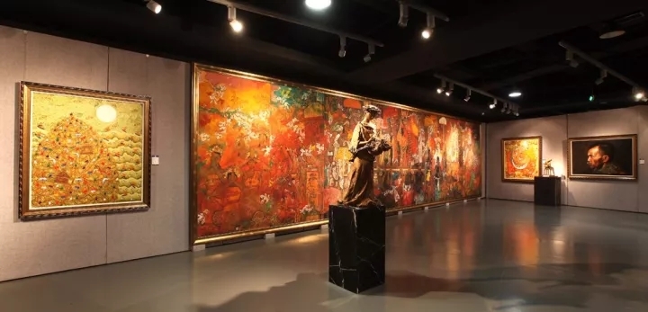 升明月——北京画院,巴厘岛画家作品联展" 在青岛蔡玉水美术馆开幕
