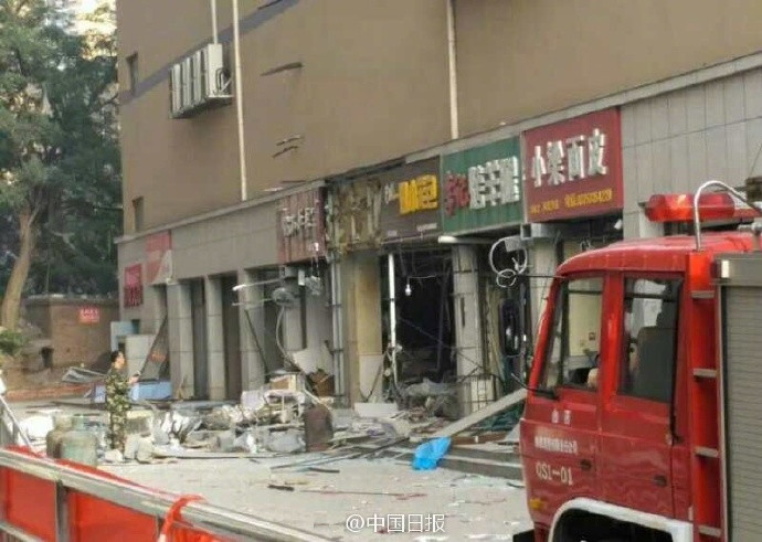 太原饺子馆煤气罐爆炸 致2死3伤