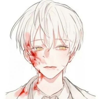 精选头像|最新微信动漫头像男生冷酷嗜血白发