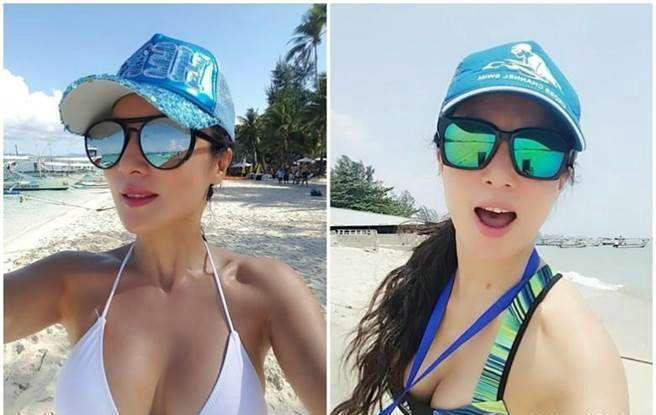 50岁大妈健身保持不老 和儿子同框遭儿媳吃醋