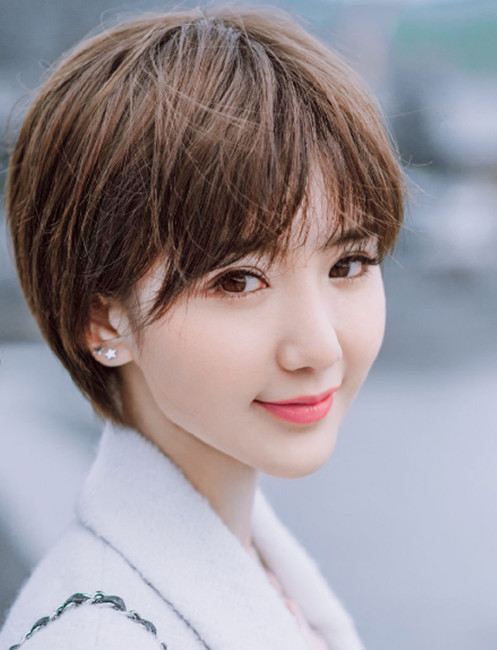 短发女星谁是你的爱?张馨予如贵公子,毛晓彤清