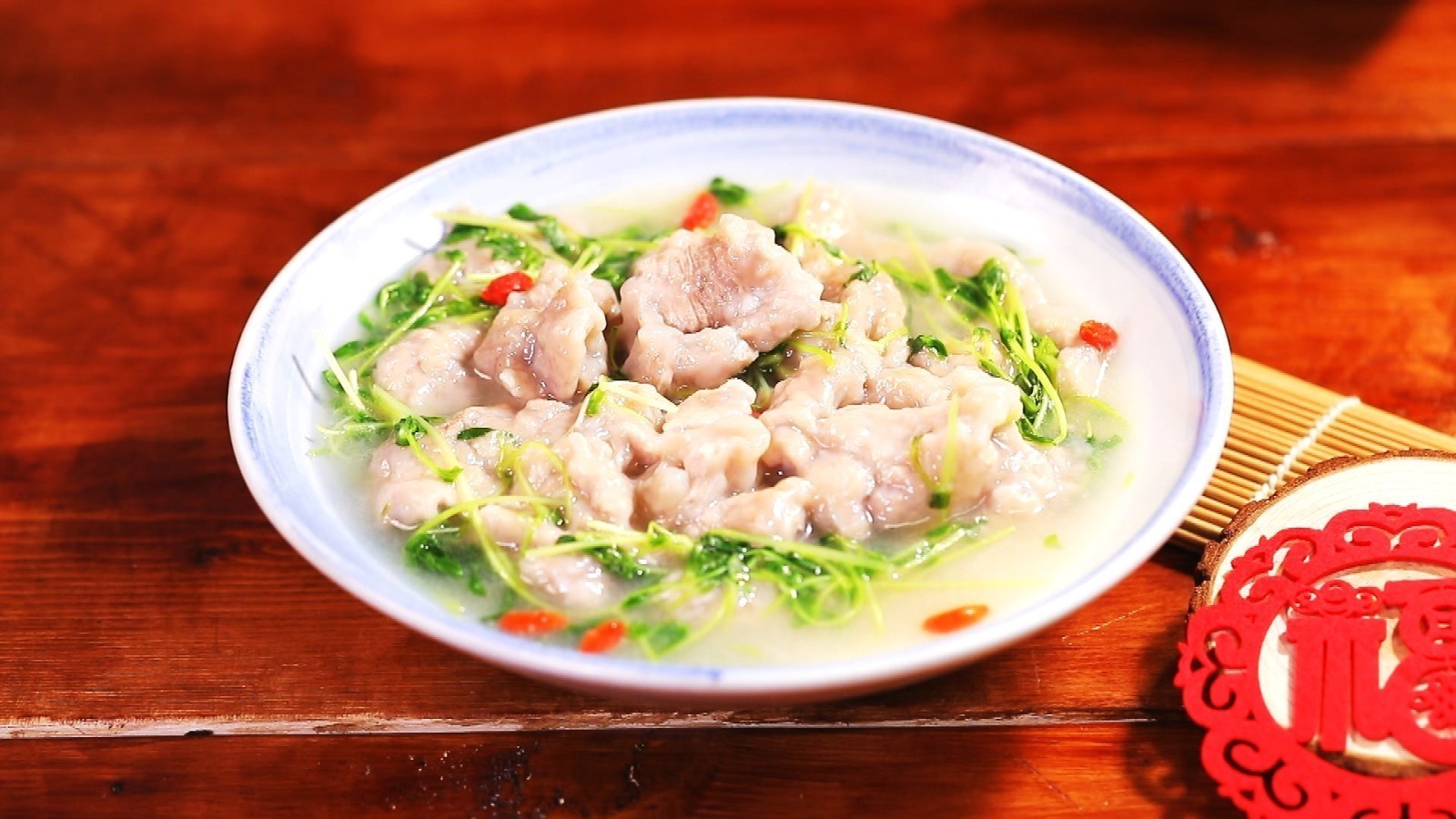 【养生厨房】今日菜品——汆肉汤