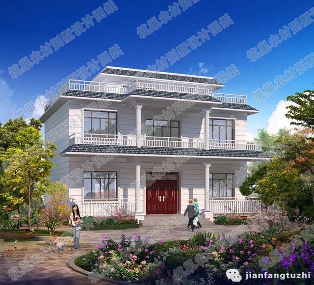 10套新出的农村二层私家独栋别墅设计图(附全