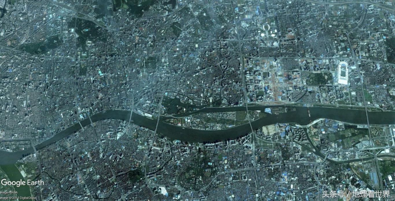 广州市区2000-2018年高清卫星地图 见证广州