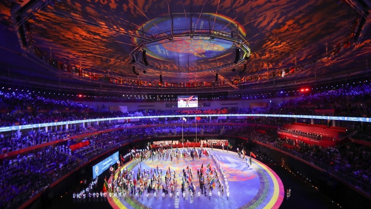 2019年10月27日，第七届世界军人运动会闭幕式在武汉体育中心举行。