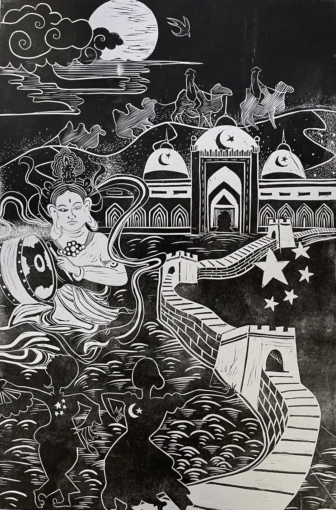 中巴建交70周年 青少年绘画比赛优秀作品在北京汽车博物馆展出