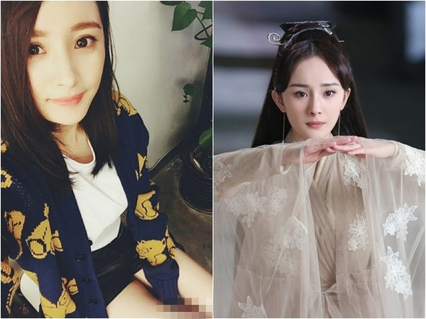 少女不再？杨幂未PS照片曝光 遭吐槽“脸垮+老态”