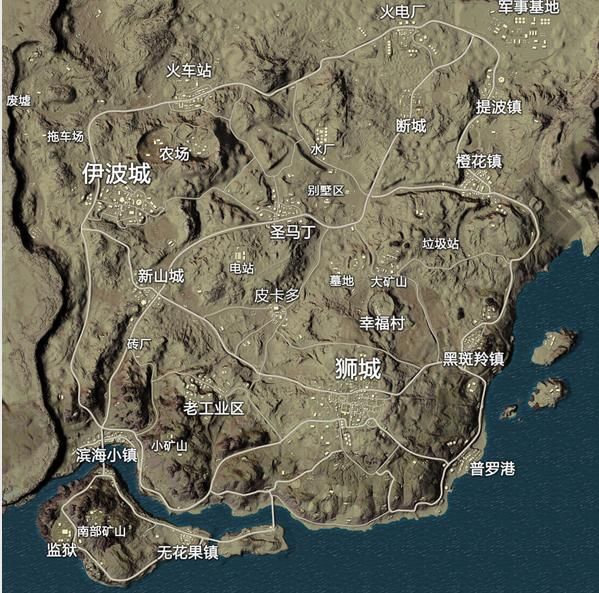 绝地求生刺激战场沙漠地图资源分享