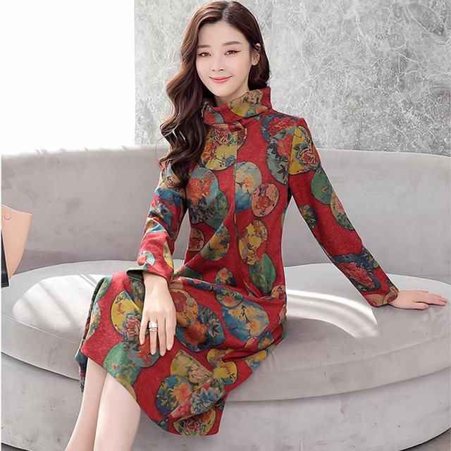 优雅女人味连衣裙,宽松大码很遮肉,微胖姐姐都