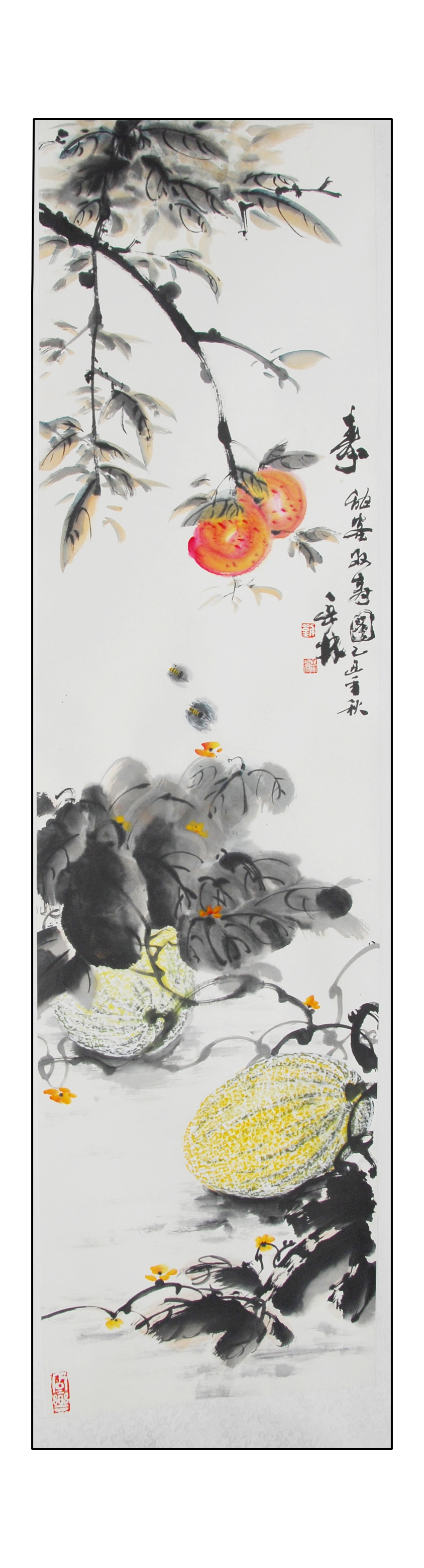 中国独树一帜名家——刘岳林画哈密瓜