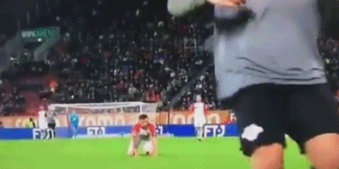 污!德甲大将比赛中做淫秽手势 遭足协重罚|gif