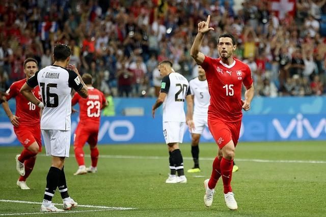 世界杯-瑞士2-2哥斯达黎加出线 哲马伊利破门 