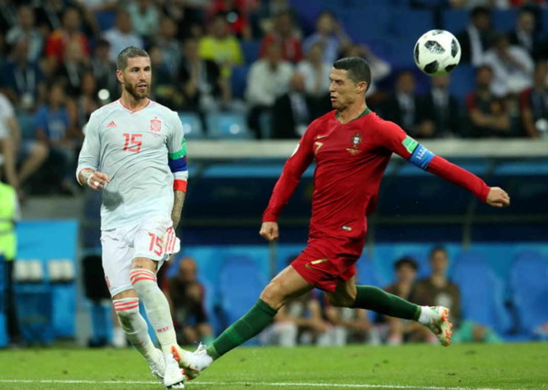 世界杯葡萄牙3:3西班牙,C罗打进3球,C罗当之无