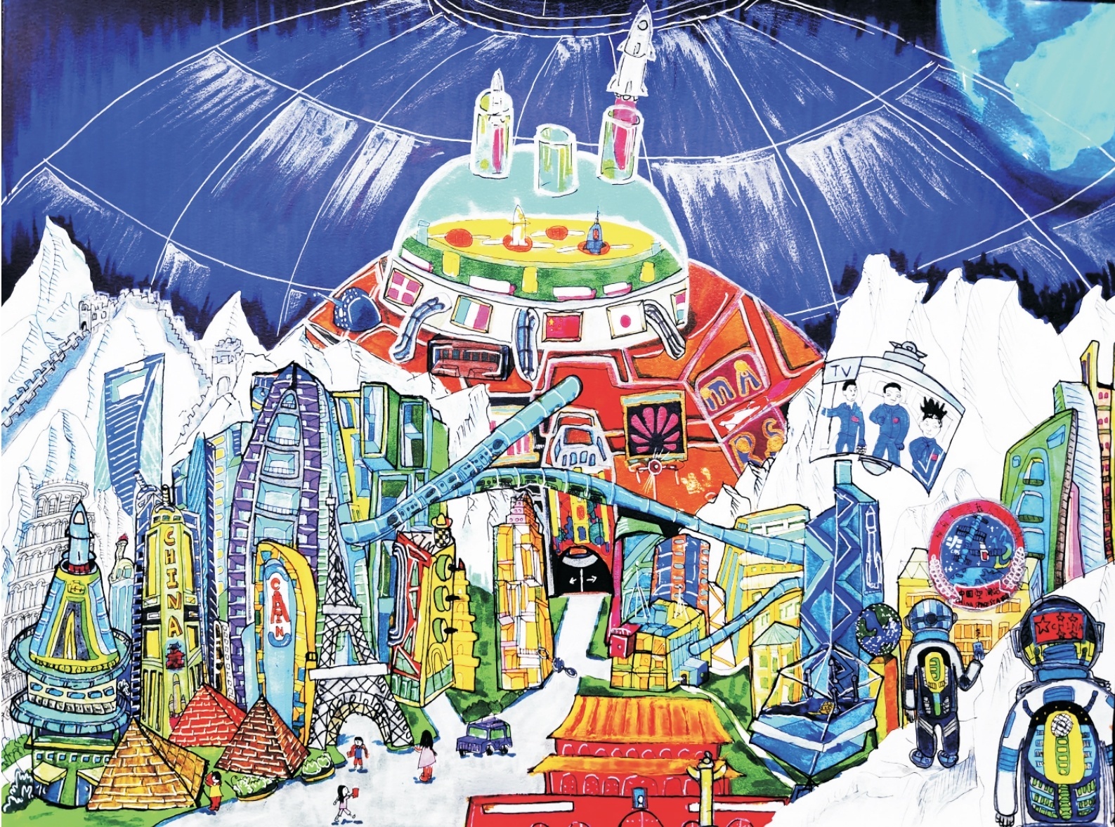 未来科技科学幻想绘画 科技与未来世界塑造出梦幻色彩 精选30张未来科技绘画作品