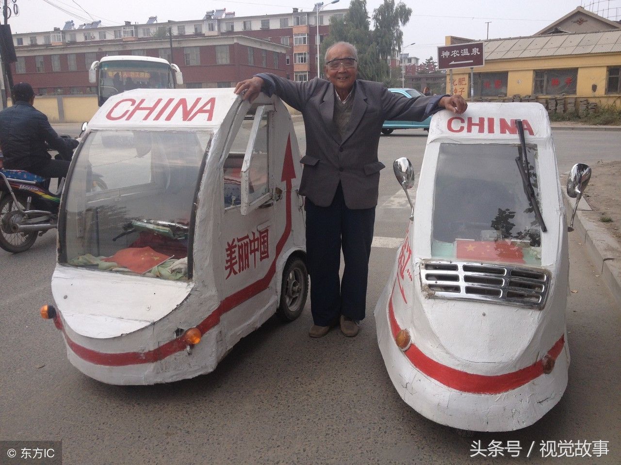 飞机维修工改行做电动车 80多岁自驾游全国