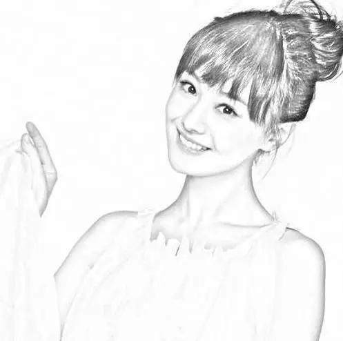 四大女星素描照,杨颖清纯,热巴可爱,最完美的是郑爽!