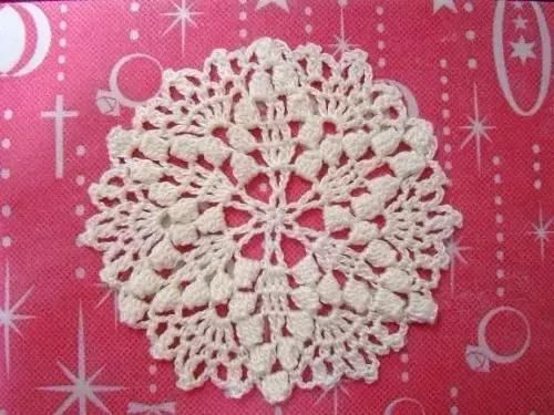 【编织技巧】| 蕾丝花片图解大全:钩桌布、杯垫