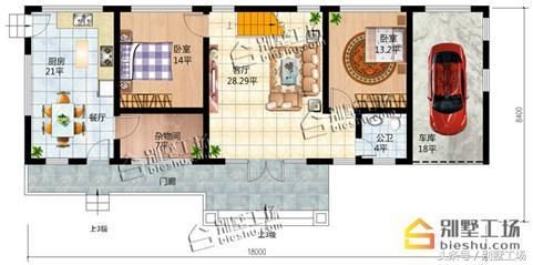 长方形农村三层简欧自建房户型设计图案例解析