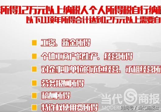 2016年年收入超12万个人 需自行申报个人所得